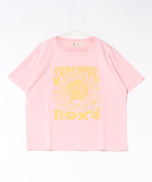 ROXY（ロキシー）の「ROXY/ロキシー 半袖 Tシャツ ウォッシュ加工 RAINBOW ROXY RST262035（Tシャツ/カットソー・レディース・マスタード/ブラック/ピンク・M/L）」の5枚目の写真