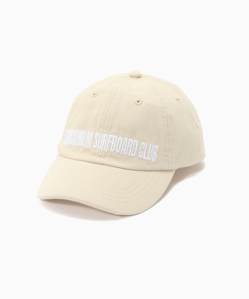 Stockholm Surfboard Club(ストックホルムサーフボードクラブ)の「STOCKHOLM SURFBOARD CLUB PAC LIFE(キャップ・メンズ・ブラック/ベージュ/レッド・FREE)」の2枚目の写真