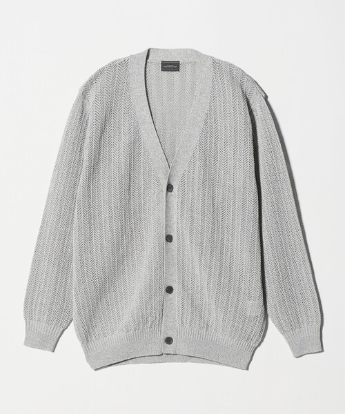 green label relaxing(グリーンレーベルリラクシング)の「ミックス メランジ メッシュ カーディガン(カーディガン/ボレロ・メンズ・ターコイズブルー系/ブラック/グレー系・XL/M/L/S)」の17枚目の写真