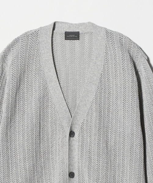 green label relaxing(グリーンレーベルリラクシング)の「ミックス メランジ メッシュ カーディガン(カーディガン/ボレロ・メンズ・ターコイズブルー系/ブラック/グレー系・XL/M/L/S)」の19枚目の写真