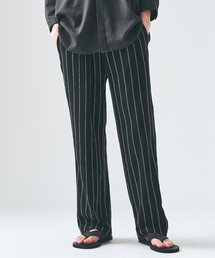 ストライプ ジャージー イージーパンツ