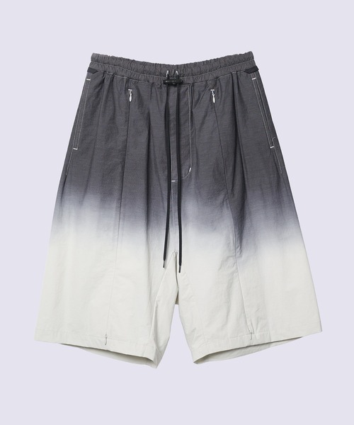 POLIQUANT(ポリクアント)の「【POLIQUANT/ポリクアント】THE BREATHABLE GRADIENT GARMENT DYEING S/L PANTS(その他パンツ・メンズ・ライム/ブラック・1/2)」の2枚目の写真