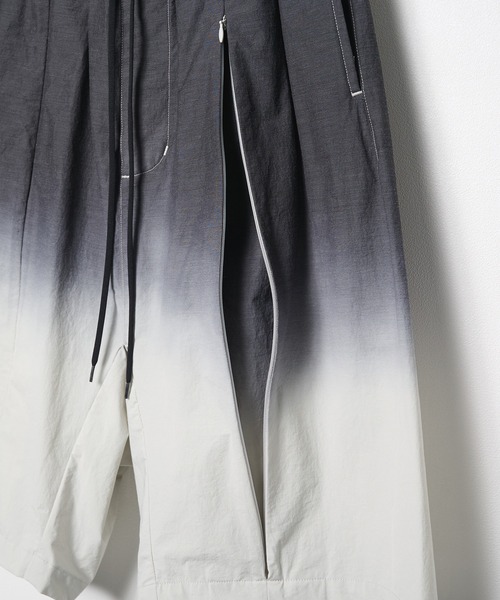 POLIQUANT(ポリクアント)の「【POLIQUANT/ポリクアント】THE BREATHABLE GRADIENT GARMENT DYEING S/L PANTS(その他パンツ・メンズ・ライム/ブラック・1/2)」の8枚目の写真