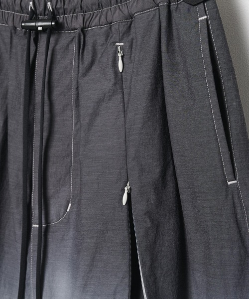 POLIQUANT(ポリクアント)の「【POLIQUANT/ポリクアント】THE BREATHABLE GRADIENT GARMENT DYEING S/L PANTS(その他パンツ・メンズ・ライム/ブラック・1/2)」の9枚目の写真