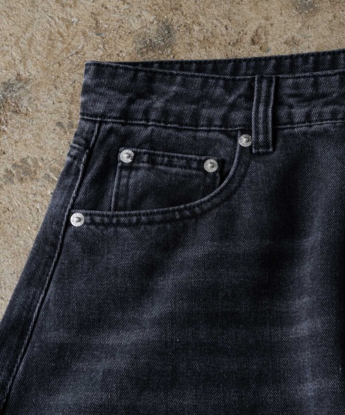 ADAMASTE(アダマスト)の「Paint Wide Barrel Denim - ペイントワイドカーブデニム(デニムパンツ・メンズ・グレー/ブラック・SMALL/MEDIUM/LARGE)」の12枚目の写真