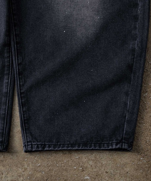 ADAMASTE(アダマスト)の「Paint Wide Barrel Denim - ペイントワイドカーブデニム(デニムパンツ・メンズ・グレー/ブラック・SMALL/MEDIUM/LARGE)」の15枚目の写真