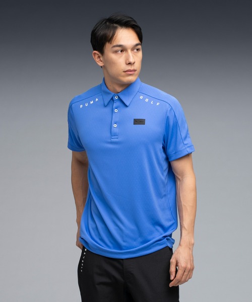 PUMA(プーマ)の「PUMA プーマ メンズ ゴルフ PB ジャガード 半袖 ポロシャツ(ポロシャツ・メンズ・ホワイト系その他/レッド系その他/ブルー系その他・XX-LARGE/MEDIUM/X-LARGE/LARGE/SMALL)」の2枚目の写真