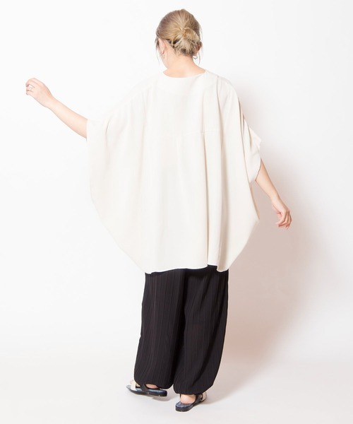 OSMOSIS(オズモーシス)の「ランダムプリーツハーレムパンツ(その他パンツ・レディース・ライトグレー/イエロー系その他/ブラック・ONE SIZE)」の9枚目の写真