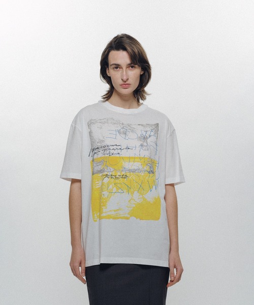 KEISUKEYOSHIDA(ケイスケヨシダ)の「Raco T-shirt(Tシャツ/カットソー・レディース・ホワイト/ブラック・L/S)」の12枚目の写真