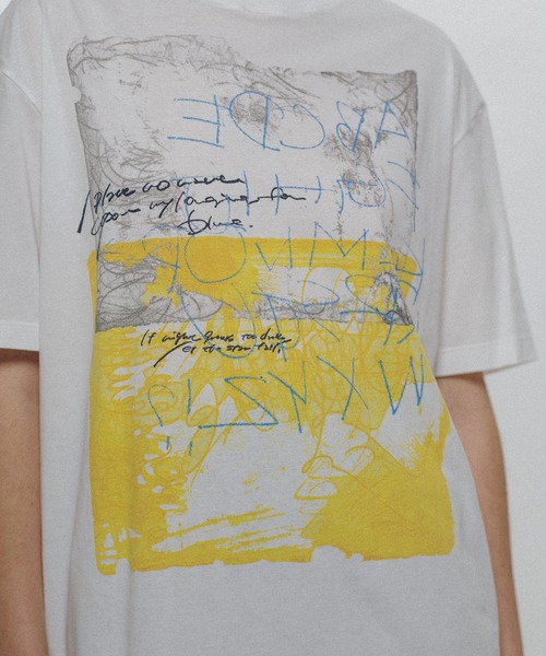 KEISUKEYOSHIDA(ケイスケヨシダ)の「Raco T-shirt(Tシャツ/カットソー・レディース・ホワイト/ブラック・L/S)」の3枚目の写真
