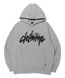 DISTN9NE（ディストナイン）の「マング点レタリングプリントフードパーカー LQ6TU145_MELANGE GREY（パーカー）」