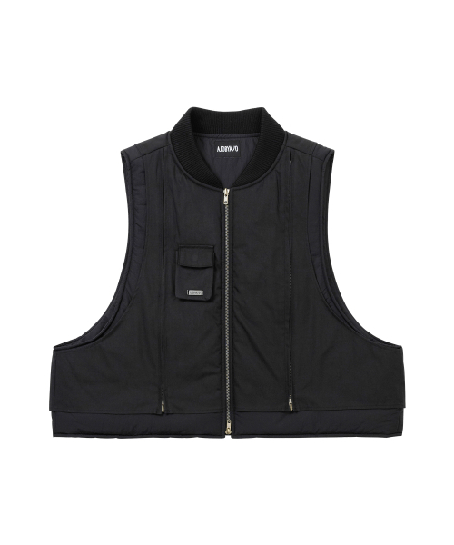 AJOBYAJO（アジョバイアジョ）の「Layered Padded Zip Up Vest [BLACK]（ベスト・メンズ・その他・FREE）」の2枚目の写真