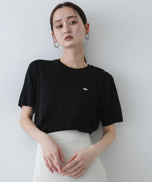 洗濯可』プレートツキニットTシャツ(半袖)（ニット/セーター）｜SENSE