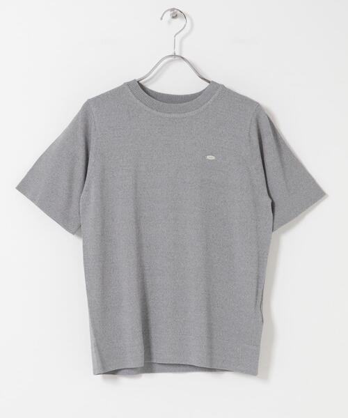SENSE OF PLACE by URBAN RESEARCH（センスオブプレイスバイアーバンリサーチ）の「『洗濯可』プレートツキニットTシャツ(半袖)（ニット/セーター・レディース・アイボリー/ブラック/グレー・ONE）」の22枚目の写真