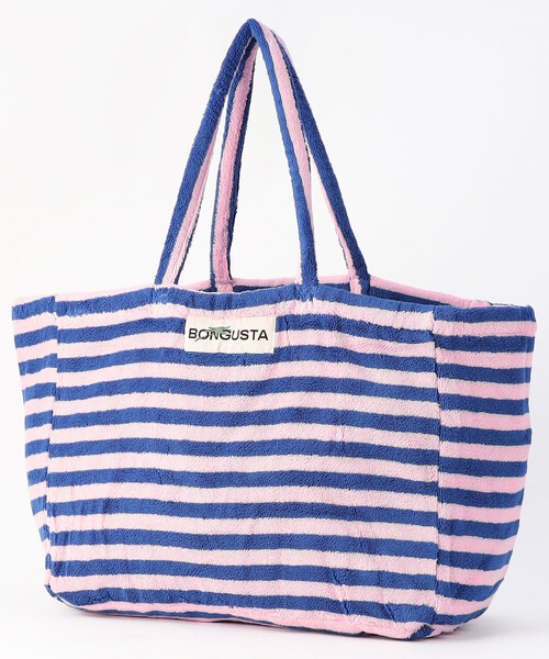 FREAK'S STORE(フリークスストア)の「BONGUSTA/ボングスタ NARAM WEEKEND BAG/パイル地トートバッグL(トートバッグ・レディース・ピンク/ブルー/オフホワイト・ONE SIZE)」の3枚目の写真