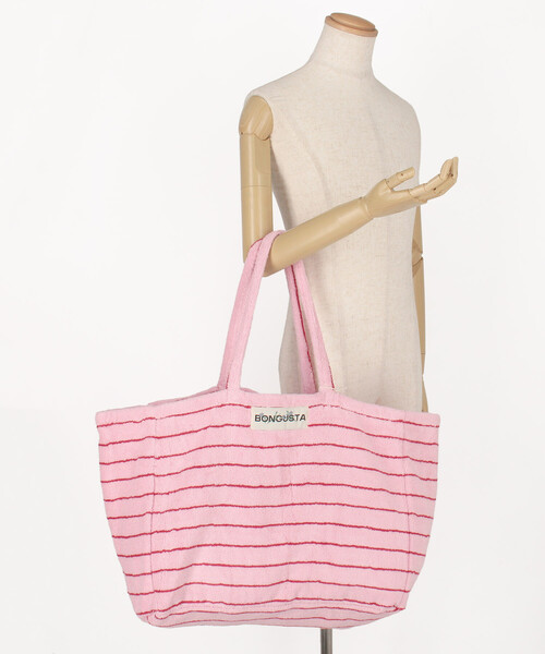 FREAK'S STORE(フリークスストア)の「BONGUSTA/ボングスタ NARAM WEEKEND BAG/パイル地トートバッグL(トートバッグ・レディース・ピンク/ブルー/オフホワイト・ONE SIZE)」の19枚目の写真