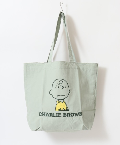 SNOOPY(スヌーピー)の「SNOOPY スヌーピー トートバッグ 刺繍 アップリケ(トートバッグ・レディース・グリーン/ピンク/ブルー/グレー/ブラック・FREE)」の18枚目の写真