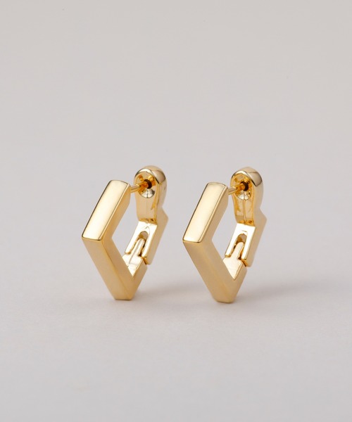 CALIN STANDARD(カリンスタンダード)の「◆金属アレルギー対応◆◆made in japan◆【片手でスムースワンタッチ】スクエア ミニスムースピアス(ピアス(両耳用)・レディース・ピンクゴールド/ゴールド/シルバー・FREE)」の19枚目の写真