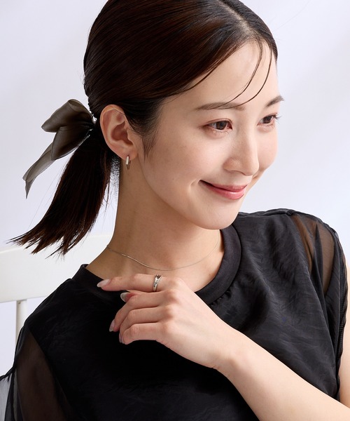 CALIN STANDARD(カリンスタンダード)の「◆金属アレルギー対応◆◆made in japan◆【片手でスムースワンタッチ】スクエア ミニスムースピアス(ピアス(両耳用)・レディース・ピンクゴールド/ゴールド/シルバー・FREE)」の8枚目の写真