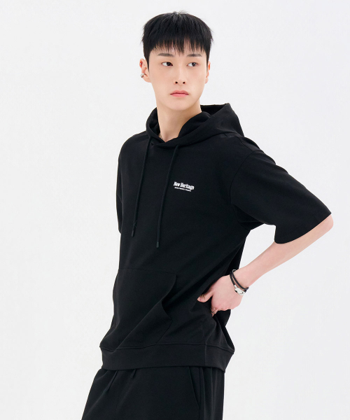 CHASECULT(チェイスカルト)の「共用クーリングコットン半袖フードTシャツ-FBRU5812D03(Tシャツ/カットソー・メンズ・ブラック・100/105/90/95)」の5枚目の写真