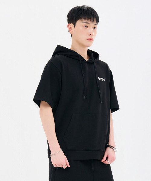 CHASECULT(チェイスカルト)の「共用クーリングコットン半袖フードTシャツ-FBRU5812D03(Tシャツ/カットソー・メンズ・ブラック・100/105/90/95)」の4枚目の写真
