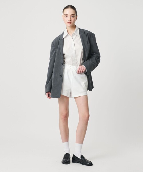 ER(イーアール)の「<ER>コットン ジャージー マイクロショーツ(その他パンツ・レディース・ホワイト/ライトグレー/ブラック・FREE)」の11枚目の写真