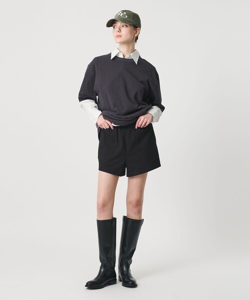 ER(イーアール)の「<ER>コットン ジャージー マイクロショーツ(その他パンツ・レディース・ホワイト/ライトグレー/ブラック・FREE)」の13枚目の写真