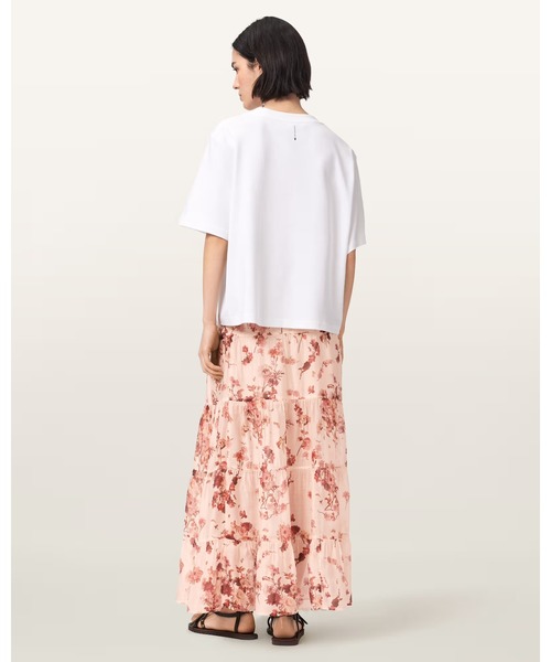 ALLSAINTS（オールセインツ）の「EVIA TIERED FLORAL MAXI SKIRT | EVIA ティアード フローラル マキシ スカート（スカート・レディース・ピンク系その他・6/8/10/4）」の5枚目の写真