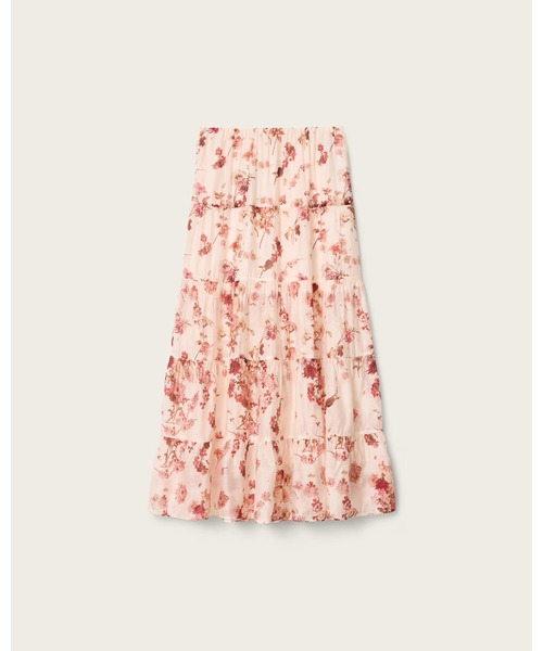 ALLSAINTS（オールセインツ）の「EVIA TIERED FLORAL MAXI SKIRT | EVIA ティアード フローラル マキシ スカート（スカート・レディース・ピンク系その他・6/8/10/4）」の6枚目の写真