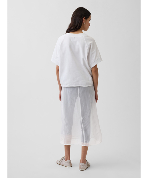 GAP（ギャップ）の「シアー ラップ マキシスカート（スカート・レディース・ホワイト/ブラック・XS/S/M/L/XXS）」の8枚目の写真