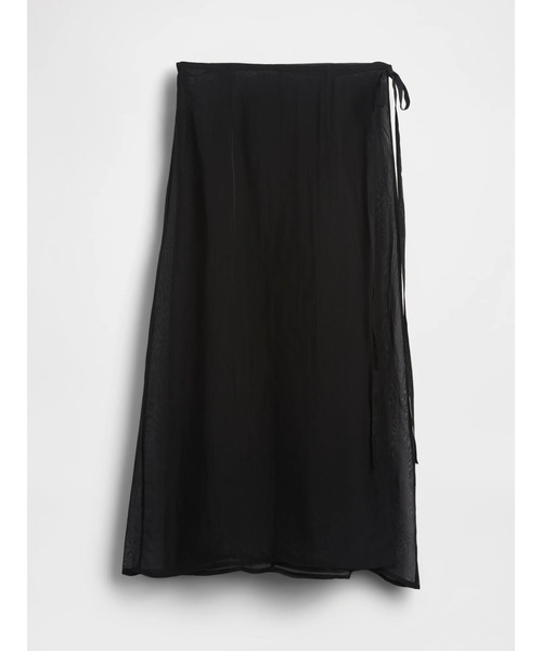 GAP（ギャップ）の「シアー ラップ マキシスカート（スカート・レディース・ホワイト/ブラック・XS/S/M/L/XXS）」の5枚目の写真