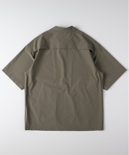 CAMP7（キャンプセブン）の「CAMP7(キャンプ7)【PLAY PROOF】アクティブ半袖シャツ（シャツ/ブラウス・メンズ・ブルー/ブラック/カーキブラウン・S/M/L/XL）」の6枚目の写真