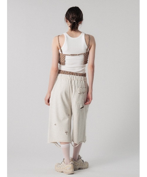 ELCHELE(エルチェレ)の「CHECK HEM FRILL BUSTIER(その他トップス・レディース・ブルー/ベージュ・FREE)」の10枚目の写真