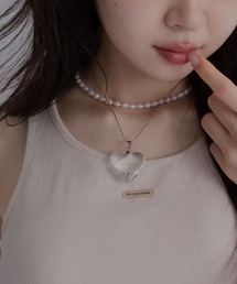 JUMELLE | クリアハートネックレス(ネックレス)