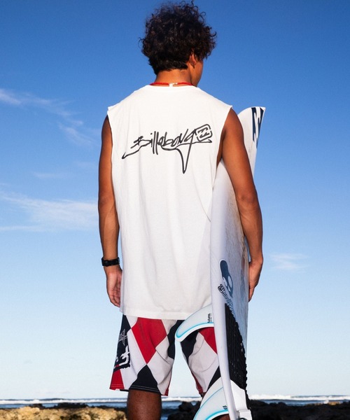BILLABONG（ビラボン）の「BILLABONG メンズ 【MASULE FIT】SCRIPT LOGO タンクトップ 【2026年春夏モデル】（タンクトップ・メンズ・オフホワイト/ブラック・X-LARGE/LARGE/MEDIUM）」の2枚目の写真
