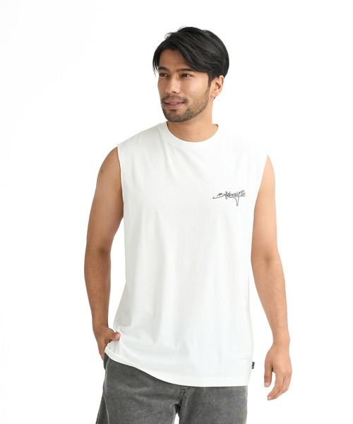 BILLABONG（ビラボン）の「BILLABONG メンズ 【MASULE FIT】SCRIPT LOGO タンクトップ 【2026年春夏モデル】（タンクトップ・メンズ・オフホワイト/ブラック・X-LARGE/LARGE/MEDIUM）」の4枚目の写真