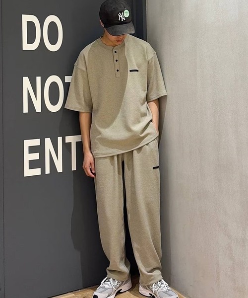 NUMERALS（ヌメラルズ）の「[NUMERALS]WAFFLE DRAWSTRING PANT（その他パンツ・メンズ・カーキ/ブラック/ベージュ・LARGE/MEDIUM）」の9枚目の写真