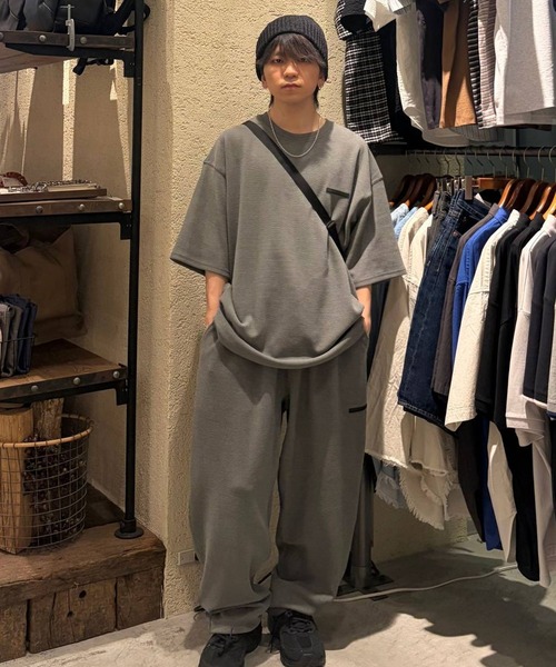 NUMERALS（ヌメラルズ）の「[NUMERALS]WAFFLE DRAWSTRING PANT（その他パンツ・メンズ・カーキ/ブラック/ベージュ・LARGE/MEDIUM）」の6枚目の写真