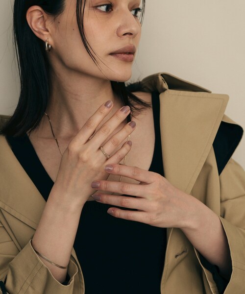 COCOSHNIK(ココシュニック)の「K10トラペーズドガドルーン リング(リング・レディース・イエローゴールド・14/12/10)」の4枚目の写真