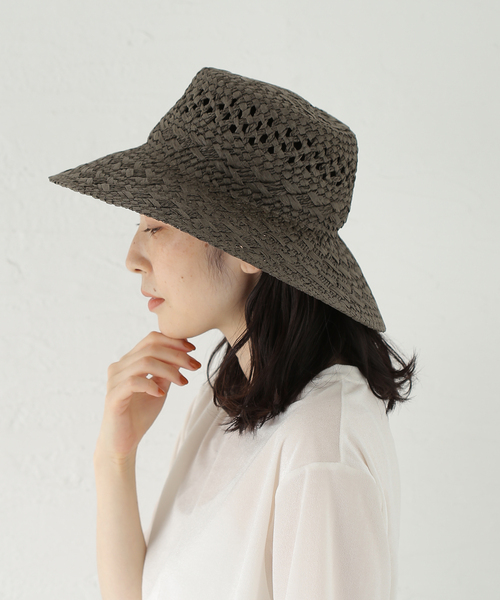 Odds(オッズ)の「Odds / オッズ MIX GARA HAT26'(ハット・レディース・ブラウン/チャコールグレー/ベージュ・FREE)」の16枚目の写真