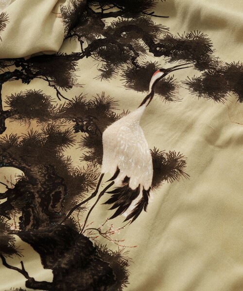 REMI RELIEF(レミレリーフ)の「【REMI RELIEF/レミレリーフ】鶴柄アロハシャツ(シャツ/ブラウス・メンズ・ベージュ/グレー・M/L/XL)」の7枚目の写真
