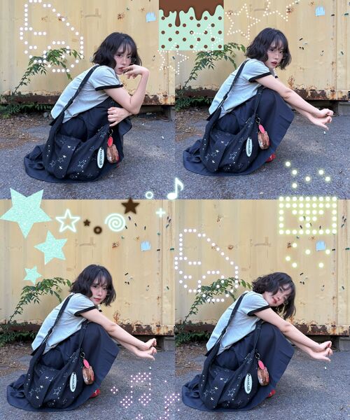 MACNI（マクニ）の「STAR SKY SHOULDER BAG（ショルダーバッグ・レディース・ダークインディゴブルー/インディゴブルー・FREE）」の5枚目の写真