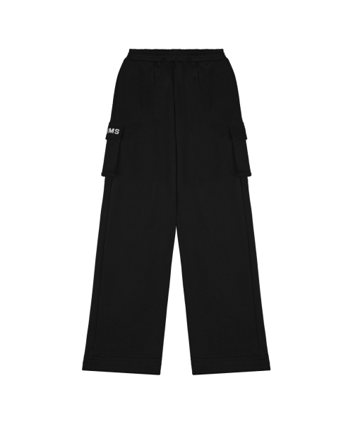ABEEHUMS(アビハムズ)の「ワンタックユーティリティカーゴワイドパンツ ABH357-305 ブラック(スウェットパンツ・レディース・ブラック・SMALL/MEDIUM)」の2枚目の写真