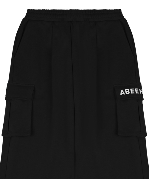 ABEEHUMS(アビハムズ)の「ワンタックユーティリティカーゴワイドパンツ ABH357-305 ブラック(スウェットパンツ・レディース・ブラック・SMALL/MEDIUM)」の3枚目の写真