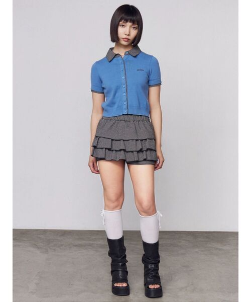 EMODA（エモダ）の「ティアードミニスカート（スカート・レディース・ベージュ/ブラック/その他・FREE）」の18枚目の写真