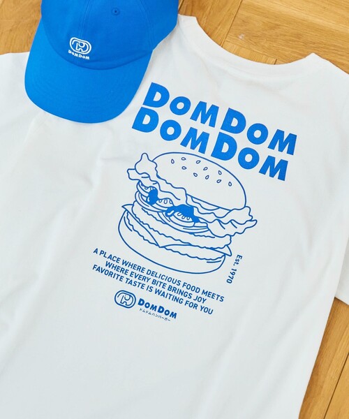coen(コーエン)の「【DOMDOM(ドムドム)×coen】アソートロゴプリントユニTシャツ(WEB限定サイズあり)(Tシャツ/カットソー・レディース・レッド/ナチュラル/ライトグレー/オフホワイト/その他1/その他2/ダークグレー/その他3・M/XL/L)」の6枚目の写真