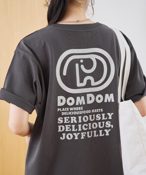 coen(コーエン)の「【DOMDOM(ドムドム)×coen】アソートロゴプリントユニTシャツ(WEB限定サイズあり)(Tシャツ/カットソー・レディース・レッド/ナチュラル/ライトグレー/オフホワイト/その他1/その他2/ダークグレー/その他3・M/XL/L)」の8枚目の写真
