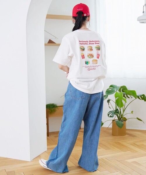 coen(コーエン)の「【DOMDOM(ドムドム)×coen】アソートロゴプリントユニTシャツ(WEB限定サイズあり)(Tシャツ/カットソー・レディース・レッド/ナチュラル/ライトグレー/オフホワイト/その他1/その他2/ダークグレー/その他3・M/XL/L)」の10枚目の写真