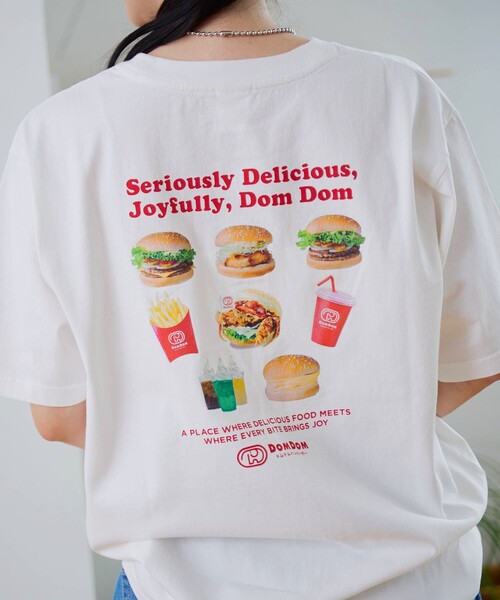 coen(コーエン)の「【DOMDOM(ドムドム)×coen】アソートロゴプリントユニTシャツ(WEB限定サイズあり)(Tシャツ/カットソー・レディース・レッド/ナチュラル/ライトグレー/オフホワイト/その他1/その他2/ダークグレー/その他3・M/XL/L)」の14枚目の写真