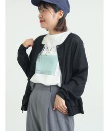 シアーフリルカーディガン